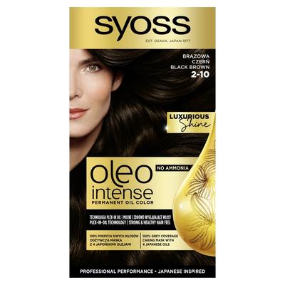 SYOSS Oleo Intense Permanent Oil Color Hair Dye No. 2-10 Brown Black 1 Pack