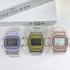 Unicorn Transparent Electronic Watch Female Simple Sports Junior High School Student Male And Female Harajuku College Style