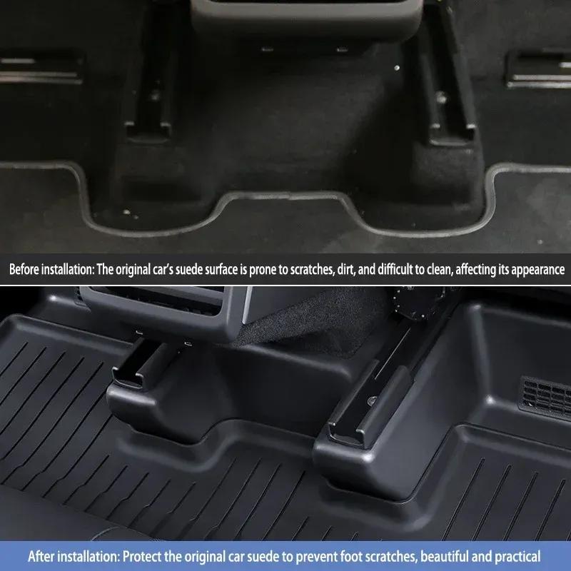 For Tesla Model Y Juniper 2025 2056 Under Seat Corner Guard Seat Slide Rail Protector Cover Anti-Kick Decor Flocking Accessories