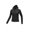 Cool Dry UV Protection Lightweight Slim Fit Hooded Sports Jacket Women Jackets Carbon-Black P225W123-0018