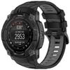 Für Garmin Instinct 3 Solar 45mm/AMOLED 45mm Uhrenarmband 22mm Zweifarbiges Silikon-Ersatzarmband