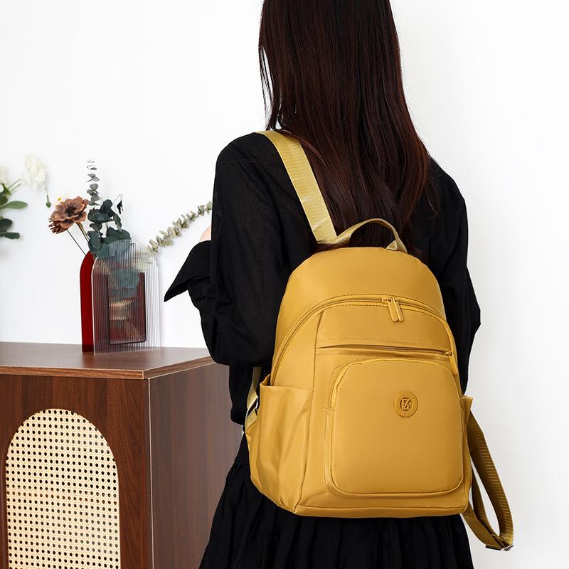 Women's Nylon Backpack with Multiple Pockets Lightweight Waterproof Daypack for Travel Daily
