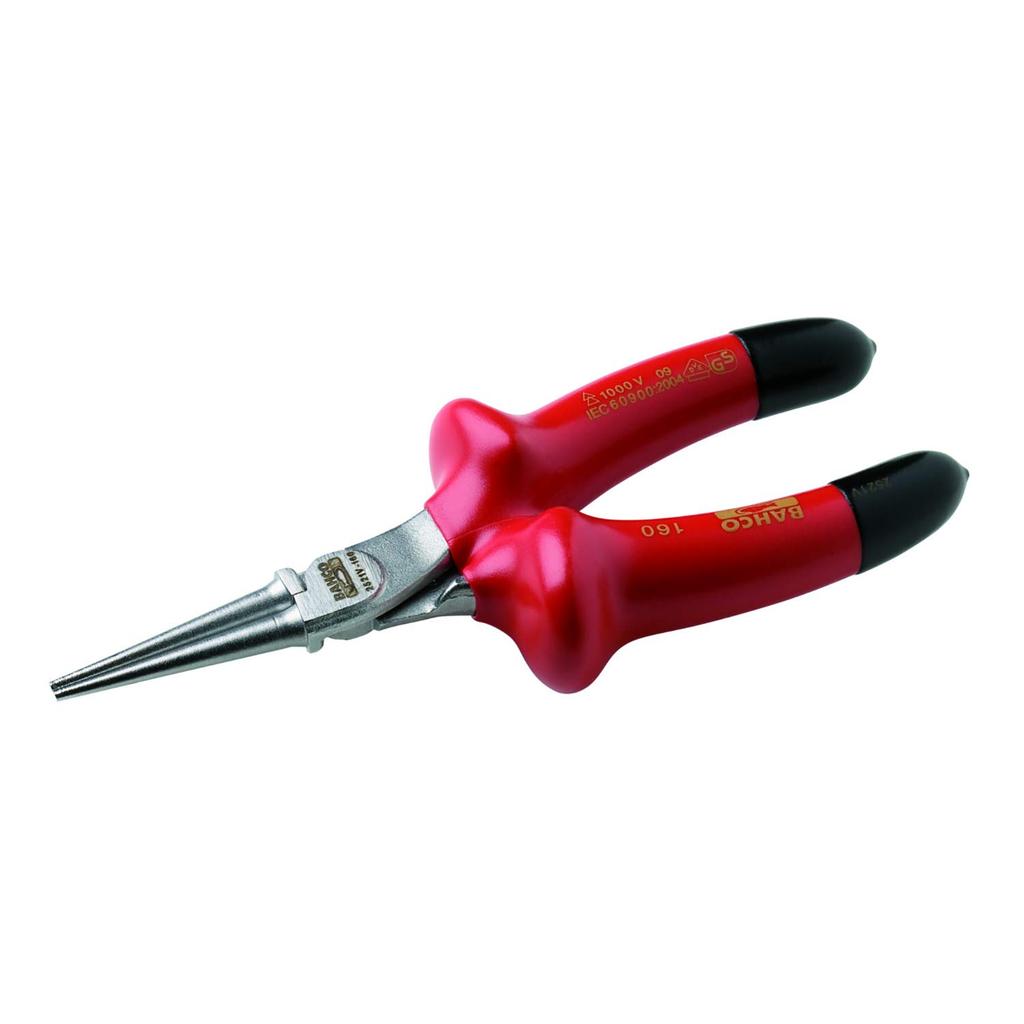 BAHCO Insulated Round Nose Pliers 1000V Insulated Round Nose Pliers 160mm 2521V-160