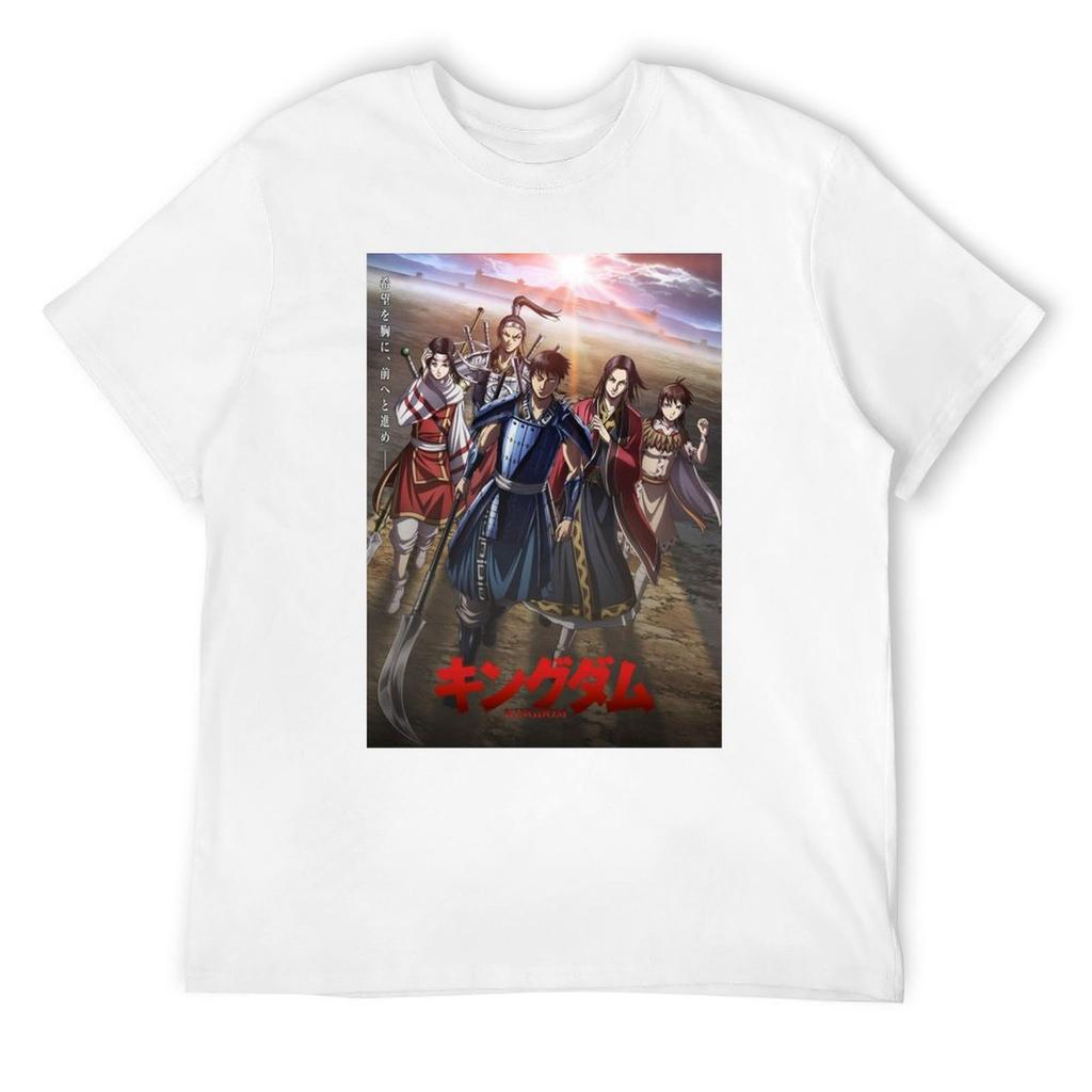 Kingdom Ri Shin Ei Sei Anime T-Shirt Anime Shirt Luxury Man Blanks Funny T-shirts Mens Graphic T-shirts Hip Hop