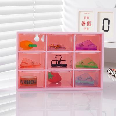 Multi-Layer Desktop Storage Box Large Capacity Dustproof Organizing Box Multifunctional Transparent Six Grid Drawer Storage Box