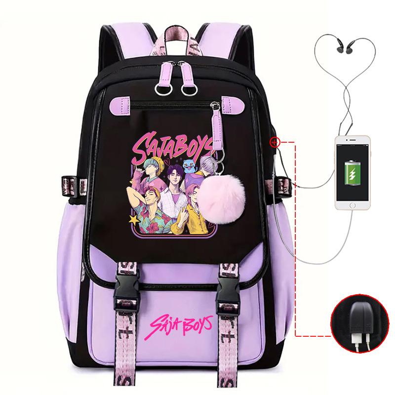 Witch Hunters Peripheral Korean Edition Student School Bag Cross-border College Wind Reduction Large Capacity Ridge Backpack