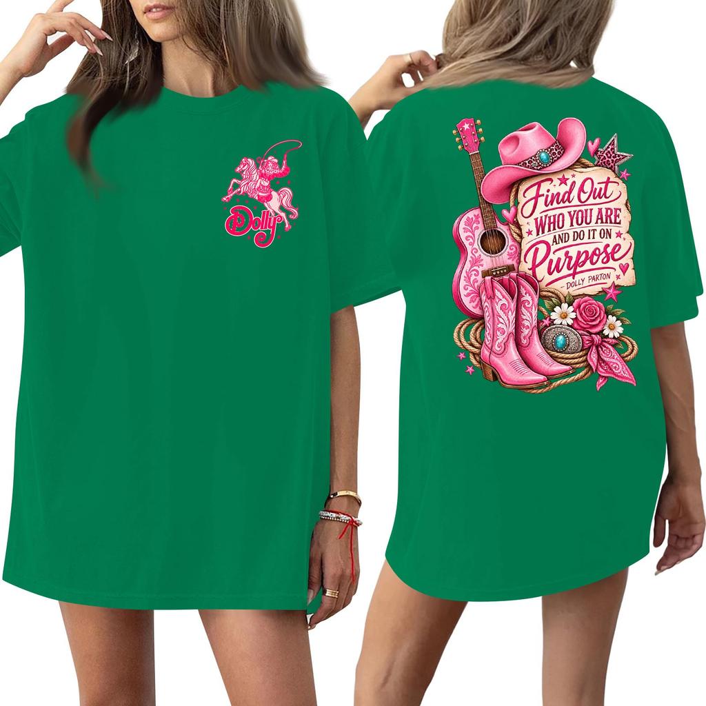 Women's Trendy Casual Short Sleeve Letter Print T-Shirt for Everyday Wear