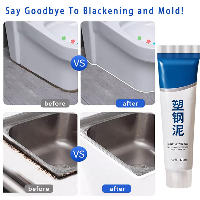 150ml Multipurpose Silicone Sealant Waterproof Caulk Seal Mouldproof Fast Drying Ceramic Adhesive Glass Glue Bathroom Kitchen