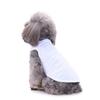 Spring thin dog solid color cotton vest pullover hooded short sleeve casual small teddy pet clothes