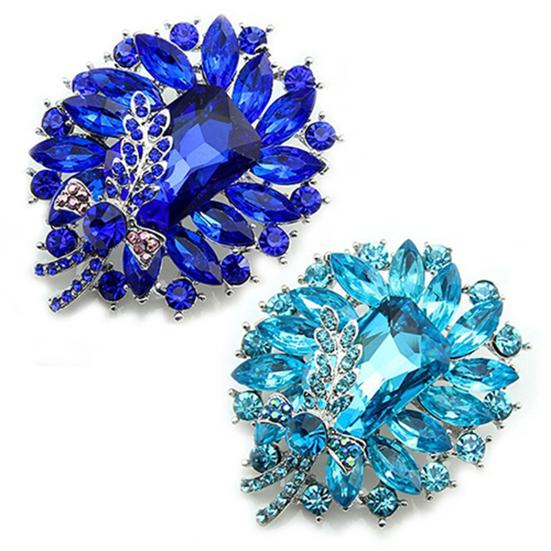 סיכת חתונה צורת פרח יוקרתית משטח חלק לטווח ארוך נשים מתנת סיכה