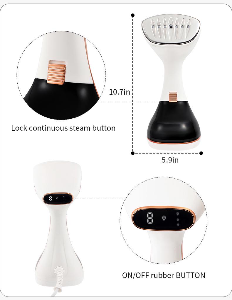 Handheld Touch Screen Garment Steamer: High-Power, Compact Vertical Iron