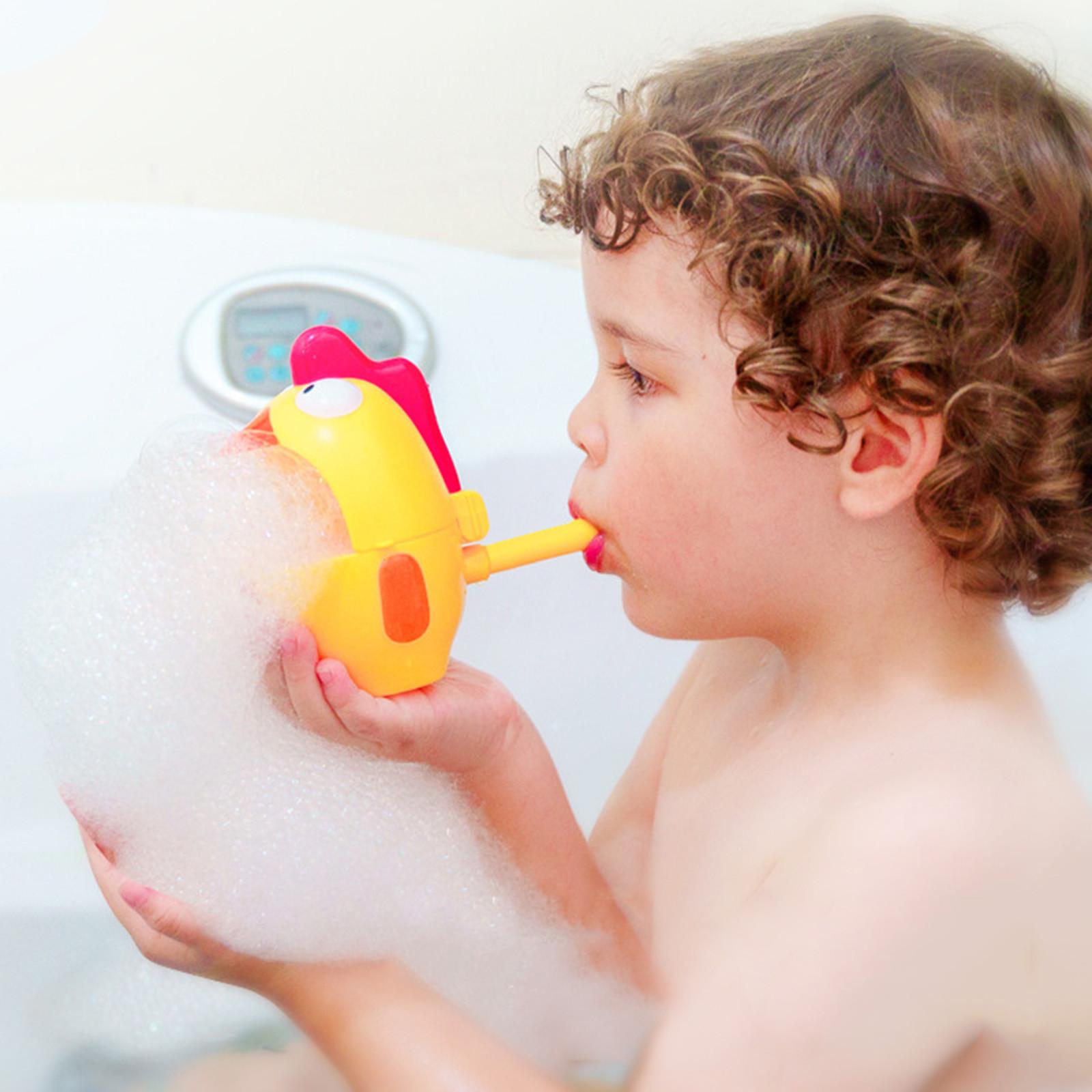 

Машинка для изготовления пузырей, игрушка для детской ванны, креативный интерактивный прибор для изготовления пузырей жёлтый