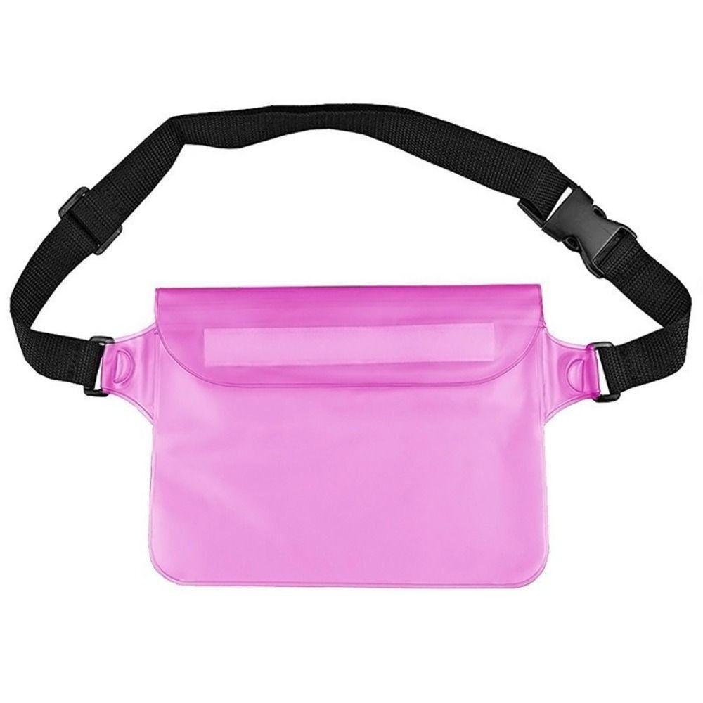 Transparent Waterproof Phone Bag Folding Swimming Storage Bag Waist Waterproof Bag  Outdoor Sports