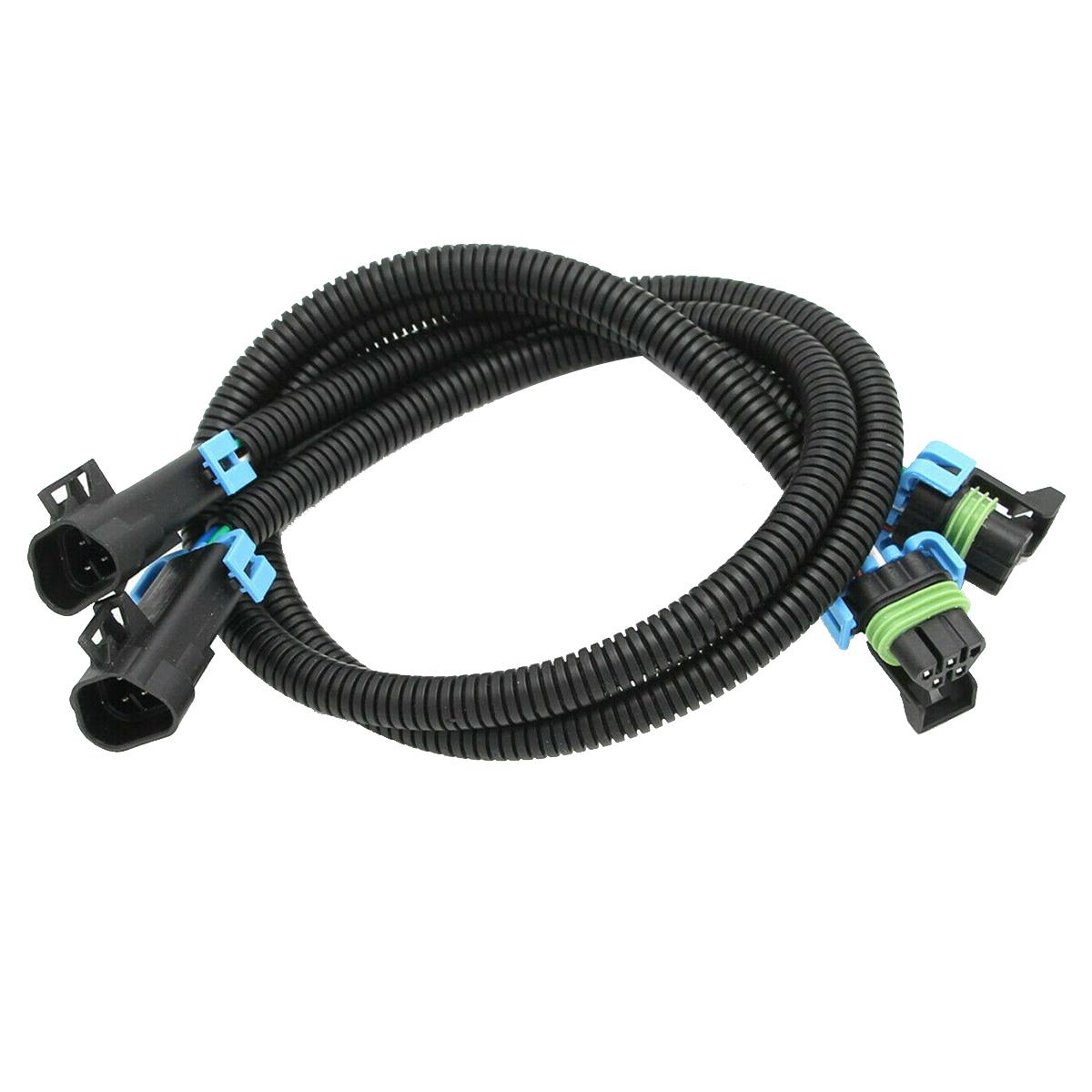 

Pair 24 Inch Oxygen O2 Sensor Extension Wire Harness For Camaro Corvette LS2 LS3 LS7 L99 LTT 213-4408, 213-1694 чёрный