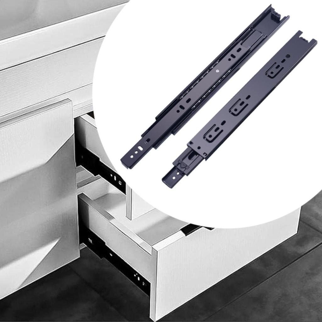 Ball Bearing Drawer Slides for Cabinets 45mm Width Replacement Parts