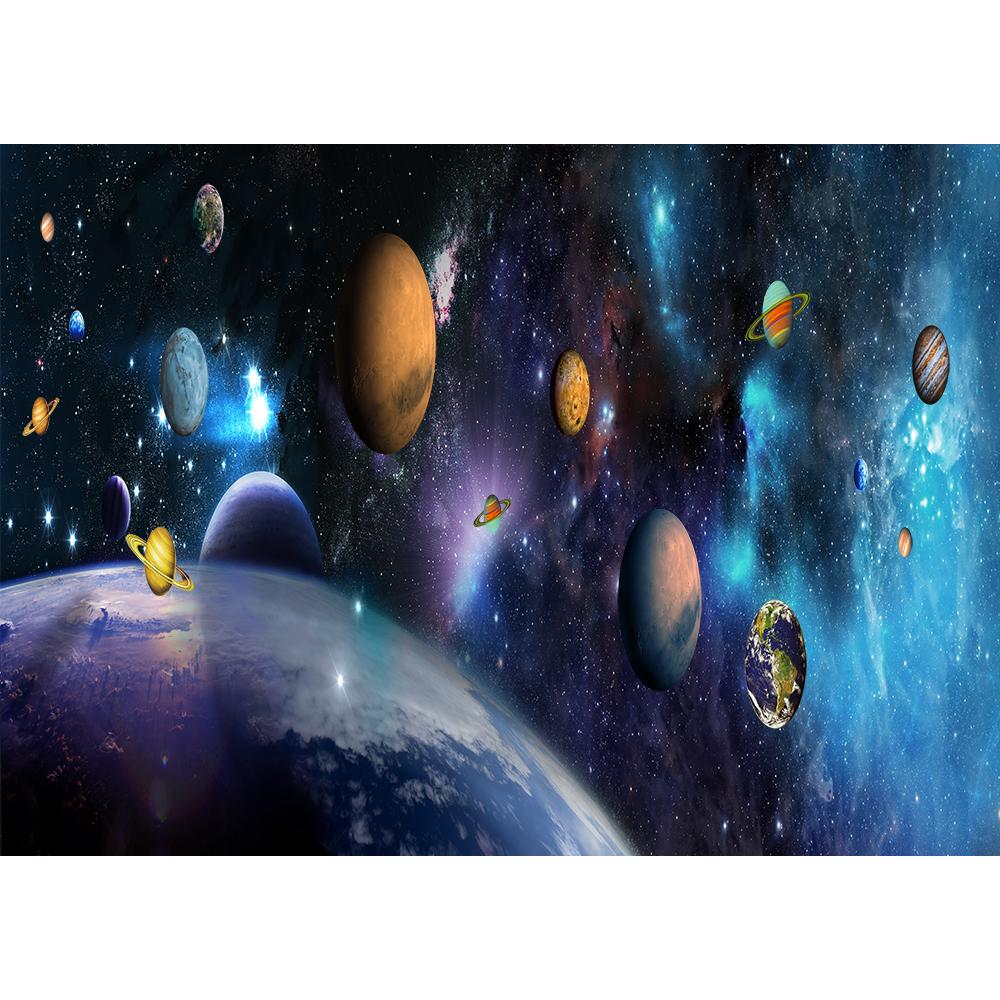 Universe Planet Murals Galaxy Ceiling Wall Murals Living Room Bedroom Galaxy Themed Wallpaper
