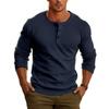 Men's Base Layer Long Sleeve T-Shirt Solid Color Casual Simple T-Shirt Top