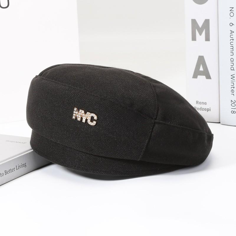 Letters Painter Myc Beret Hat Gift Warm Girl Outdoor Sports Breathable Sunshade