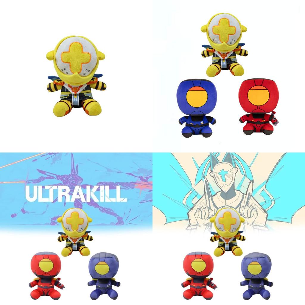 Adorable Ultrakill Game Plush Toy Cute Robot Figurine For Festivals And Gifts