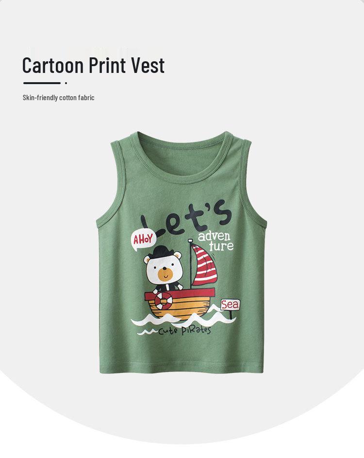 27kids Korean Summer Vest for Boys - New Style Children's Clothing