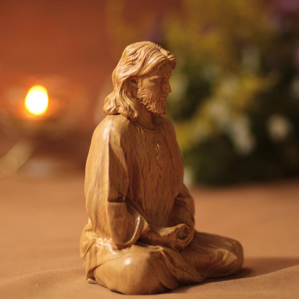 Jesus Christ Figurine Resin 10cm/15cm Holy Figure Perfect For Christian Home Altar Office Desk Religious Decoration