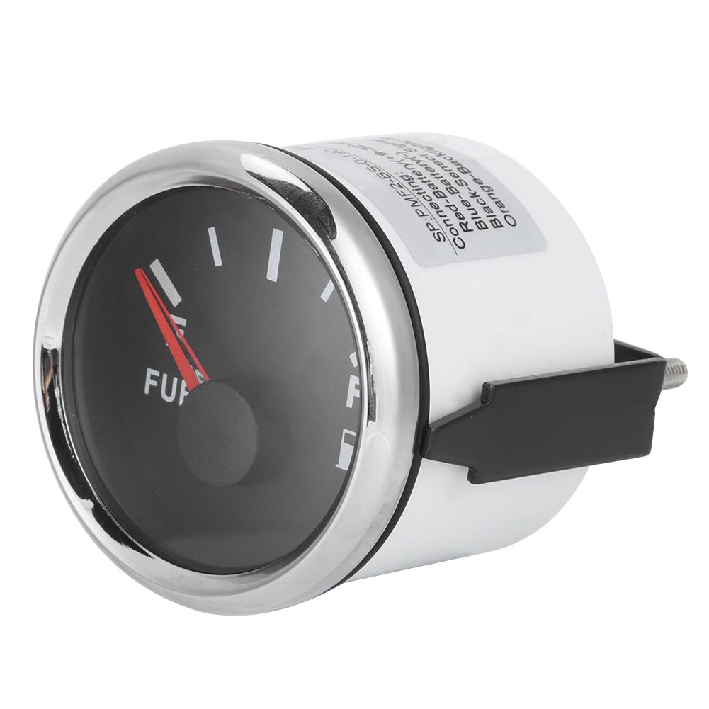 52mm 2in Fuel Oil Tank Level Gauge 0 190ohm Signal Pointer Meter for Marine Boat Car