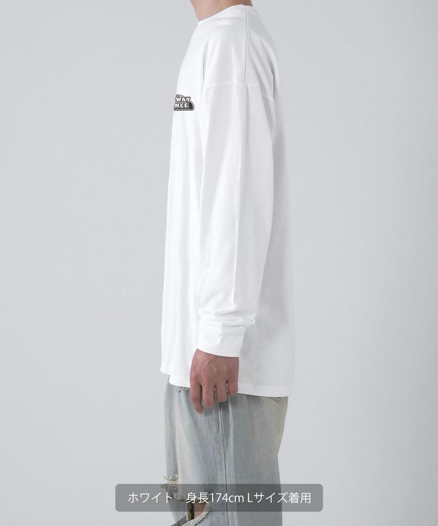 IMPROMES Lässiges SIDEWAYSTANCE Langarm-T-Shirt, Herren, Schwarz