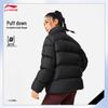 Li-Ning Women's 85% Goose Down Stand Collar Short Puffer Jacket