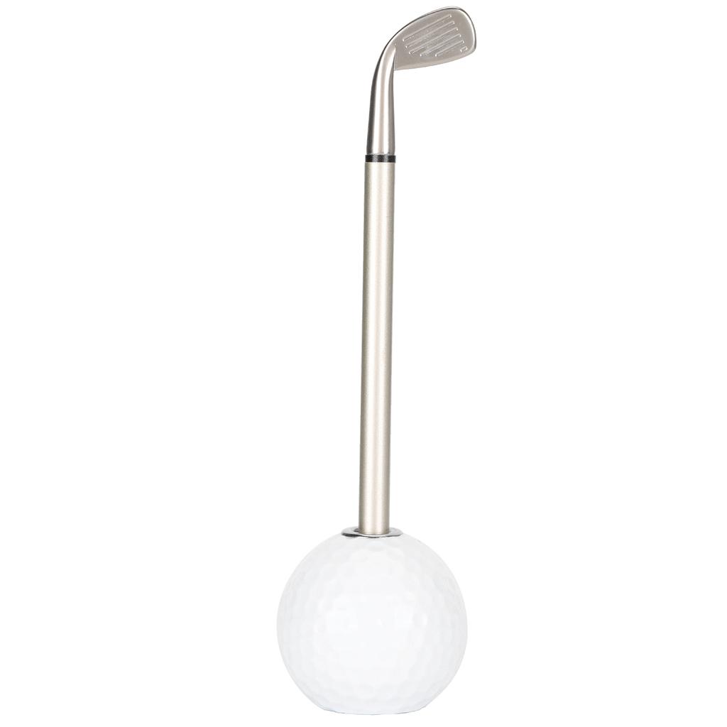 Golf Pens Decorations Office Desk MultiFunction Pen Holding Stand with Golf Ball Design(White )