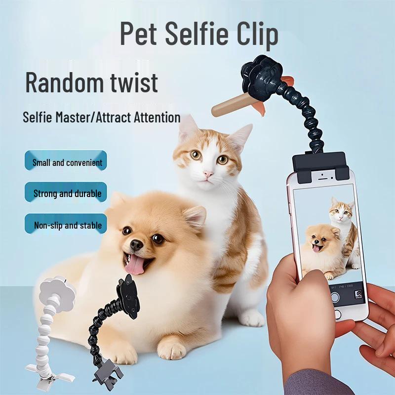 Cat & Dog Selfie Stick Toy: Pet Photo Attracting Mirror with Newcomer Discount