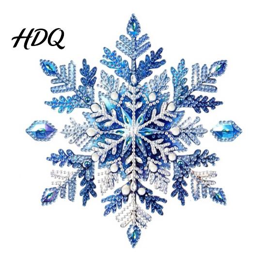 Handgemaakte Kerstversieringen Faux Diamant Art Kit Kerstman Sneeuwpop Hangende Versiering DIY Feestelijke Strass Decoraties Acryl Hanger met Strass