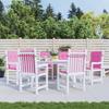 VidaXL Low Back Chair Cushions Set of 6 Pink Fabric 361336