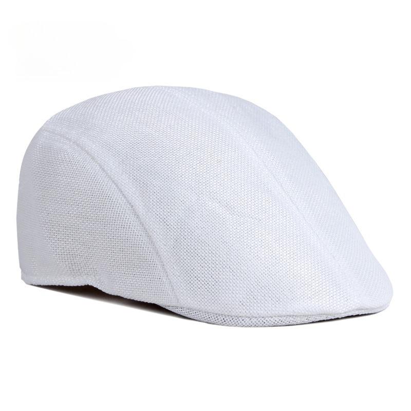 Men's Flat Cap Classic Ivy Cap Breathable Summer Cabbie Hat Lightweight Vintage Driving Gatsby Newsboy Hat