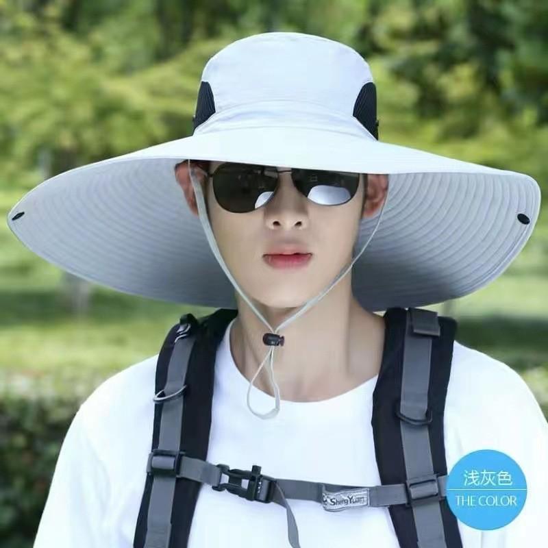 Outdoor Summer Fishermans Hat With Breathable Mesh Design And Letter Decoration