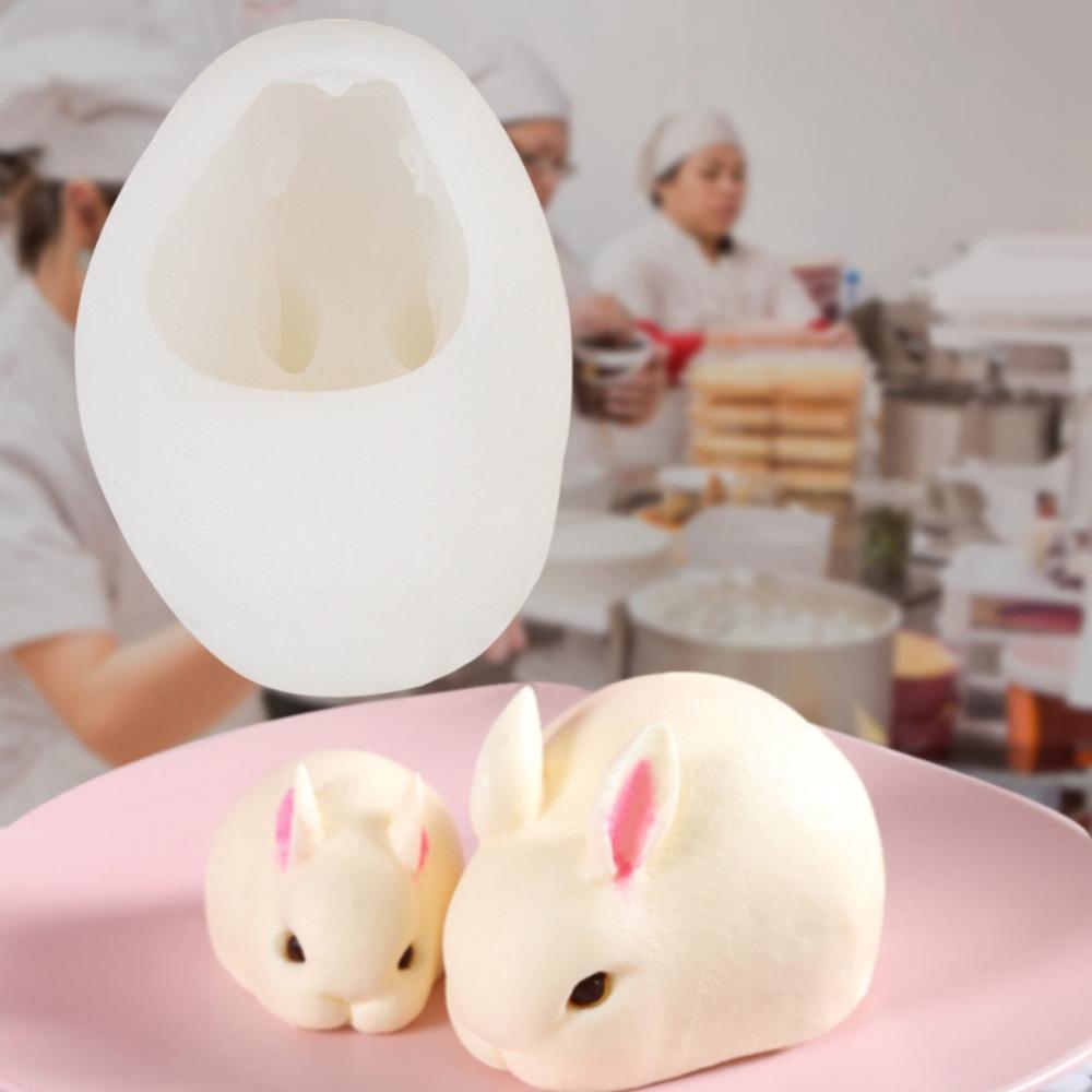 Non-Stick Surface Bunny Silicone Mold Easy Release 3D Bunny Mold  Chocolate Making