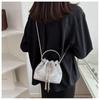 Fashion Solid Color Rhinestone Decoration Women Casual Shoulder Chain Bag For Street Style Womens Fashion
