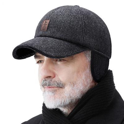 Warme Wintermütze, Sport, Golf, Baseballmütze, Hüte für Herren, lässige Mode, Papa-Kappen mit dicken Ohrenklappen