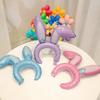Graduation Season Children'S Baby Aluminum Film Handheld Stick Kindergarten Headband Headband Inflatable Balloon Street Stall Cartoon Headgear
