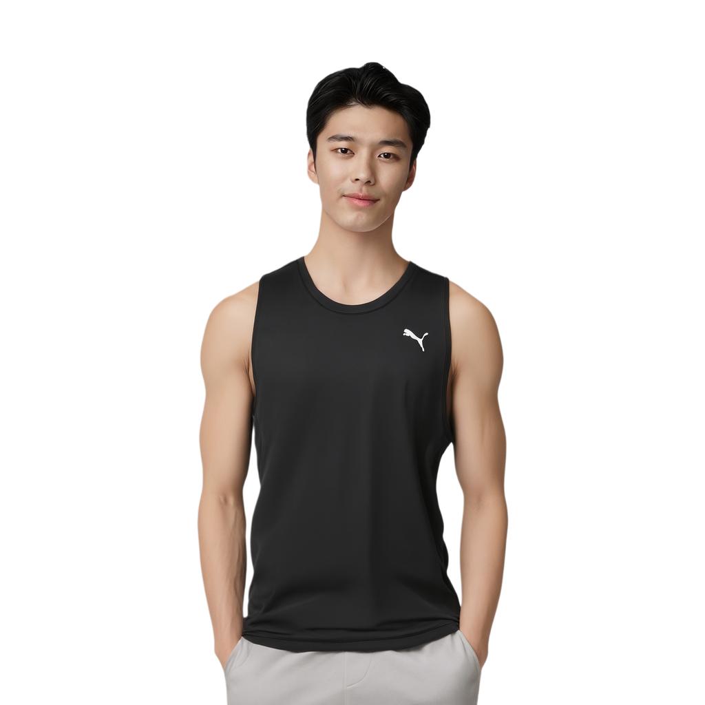 Puma Moisture Wicking Quick Dry Sports Training Lightweight Tank Top Men Tops Black 527289-01