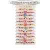 12Pcs/set Cute Cat Colorful Rope Rainbow Unicorn Charm Bracelets For Women Girls Birthday Christmas Jewelry Friendship Gift