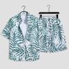 Mens Fashion Print Sets Kurzarm Shirt + Shorts 2Pcs Anzug Lose 2023 Sommer Casual Beachwear Männlichen Urlaub Hawaiian outfits