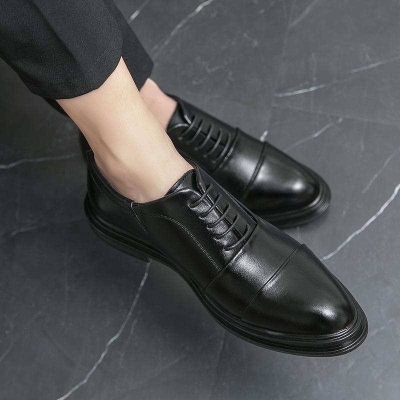 Pantofi de lux din piele Oxford de afaceri pentru bărbați, cauciuc respirabil, pantofi formali, pentru bărbați, birou, pentru nuntă, încălțăminte, mocasin pentru bărbați