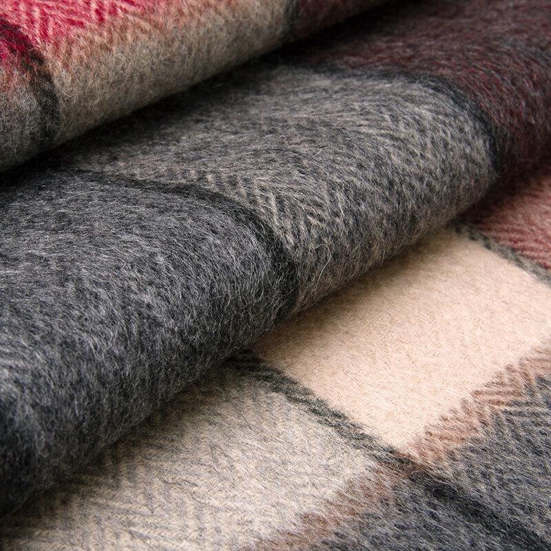 Hengyuanxiang Unisex Pure Wool Winter Scarf