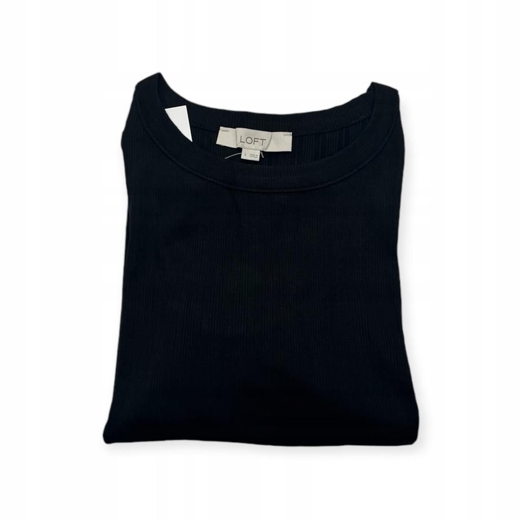 Black Long-Sleeve Blouse Loft M