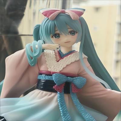 Auf Lager Vocaloid Hatsune Miku New Tokyo Kimono PVC Anime Figuren Actionfigur Modell Spielzeug Sammlerstücke Geschenke