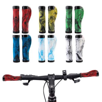 Mountainbike Lenkergriffe Fahrradlenkerhülse Rutschfest Beidseitige Schlösser Fahrrad Lenkergriffe Einfach zu Montieren