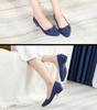 Women's Summer Low-Cut Pointed Toe Jelly Wedge Sandals with Non-slip Soft Mid-Heel Sole