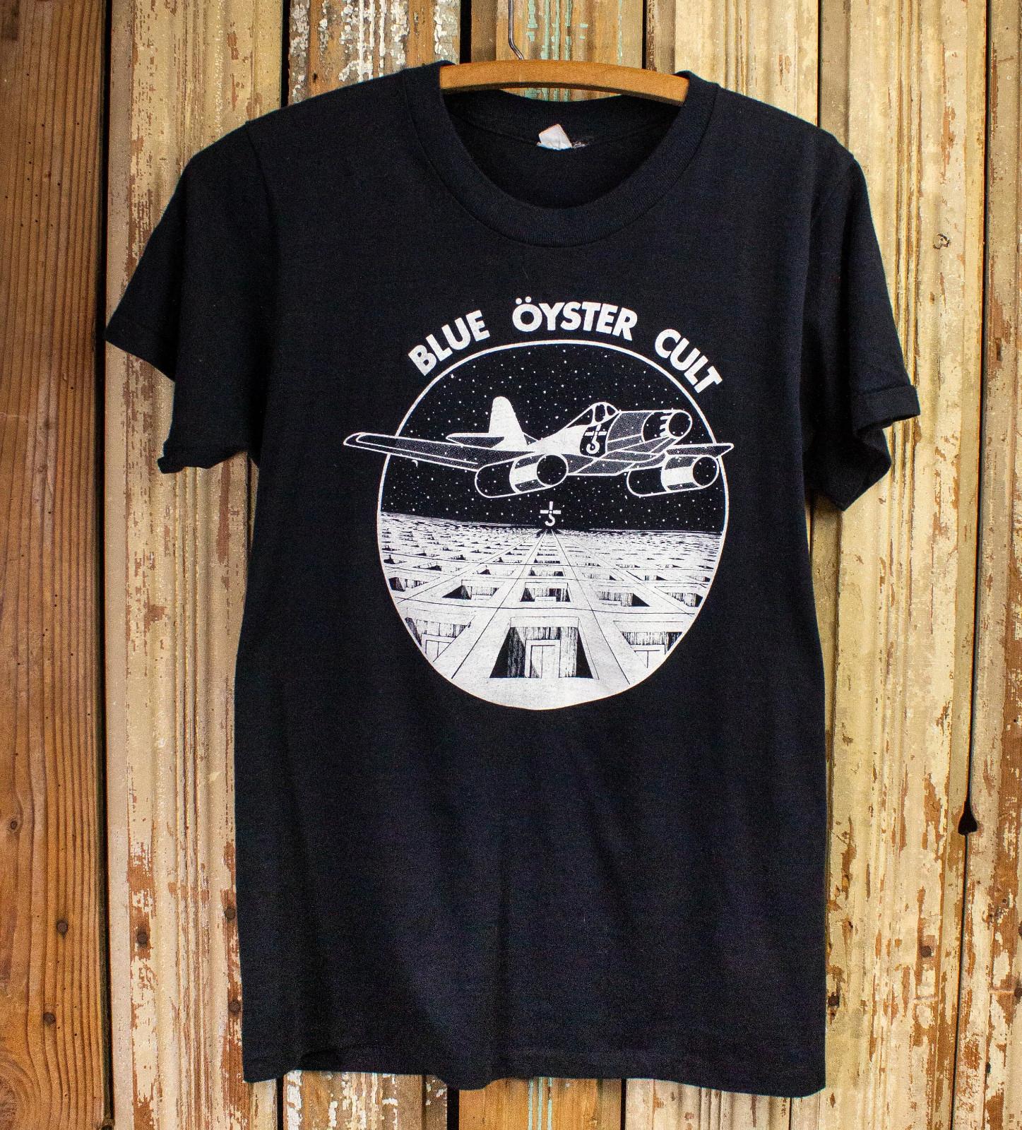 Blue Oyster Cult Secret Treaties Concert 1974 Black Unisex T-shirt Size S-5XL XL