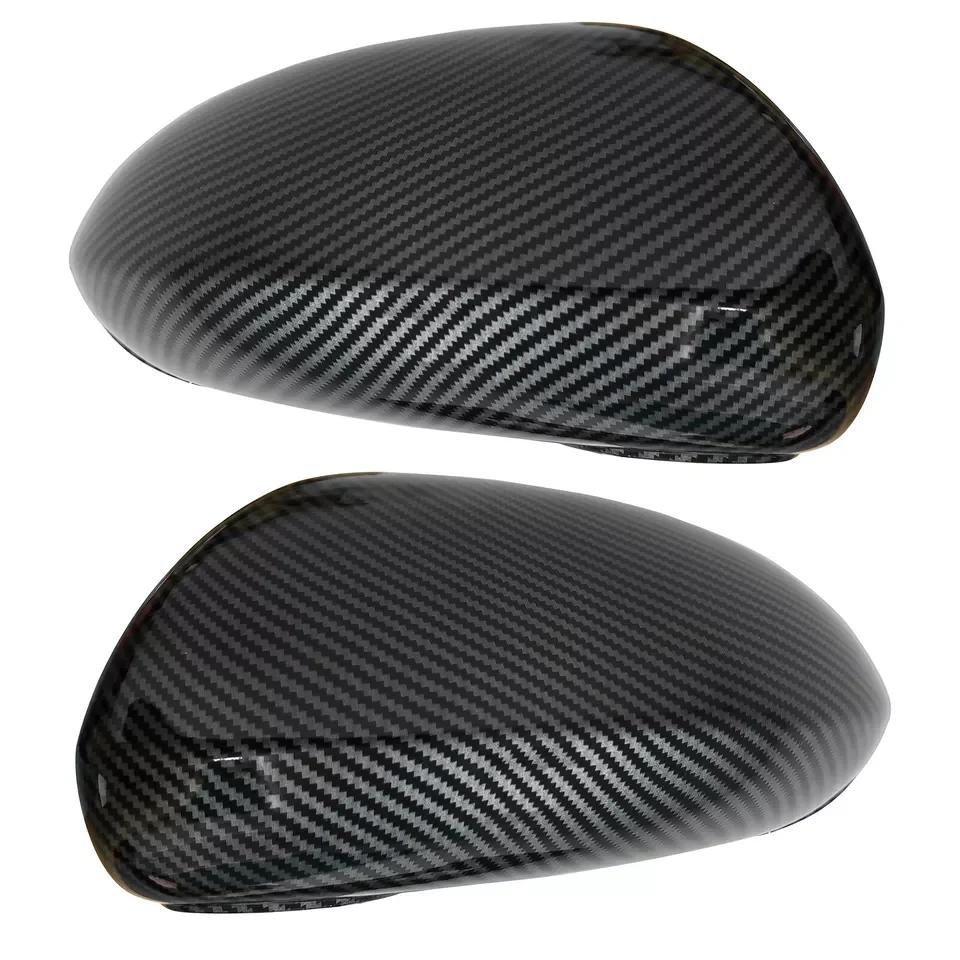 For Vauxhall Corsa D E 2006-2019 Car Replacement Rearview Side Mirror Cover Wing Cap Exterior Door Rear View Case Trim Black