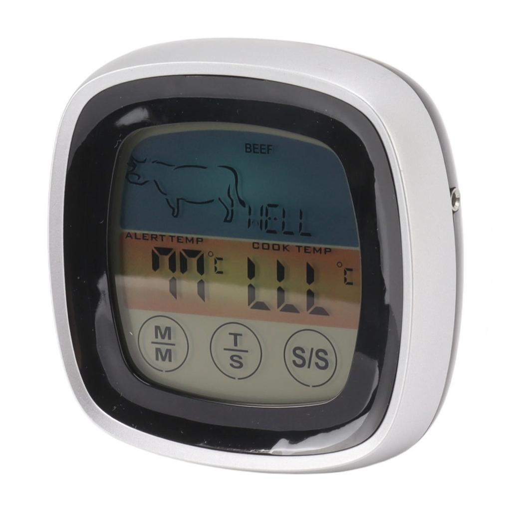 Lebensmittel-Berührungsthermometer Küche Digitalanzeige Timer Thermometer Feld Grillthermometer